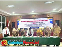 Kajari Bandar Lampung Tandatangani PKS Dengan 5 OPD Terkait Penanganan Masalah Hukum Bidang Datun