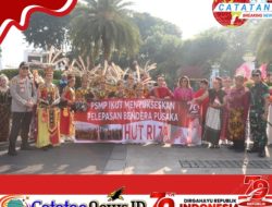 Kodim 0501/Jakarta Pusat Laksanakan Pengamanan Kirab Bendera Pusaka Merah Putih dan Teks Naskah Proklamasi dari Monas ke IKN 