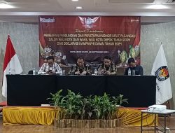 Polres Metro Depok Hadiri Rapat Koordinasi Persiapan Pengundian Nomor Urut dan Deklarasi Kampanye Damai
