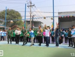 Keseruan Hari Pertama Turnamen Voli Piala Dandim II: Persit Tarumajaya vs Ibu Bhayangkari, Kejutan Ulang Tahun untuk Dandim