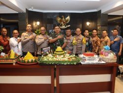 Kapolres Pelabuhan Tanjung Priok Bersama Forkopimko Jakarta Utara Berikan Ucapan Dirgahayu TNI ke-79 