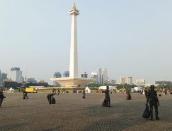 Dandim 0501/JP Pimpin 2.000 Prajurit Serbuan Sampah Pasca HUT TNI ke-79 di Monas