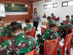 Sosialisasi Pencegahan Oleh BNK Jakarta Timur Giat P4GN Kepada Anggota Kodim 0505/JT