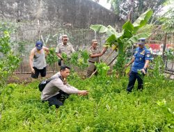 Bhabinkamtibmas Kota Bambu Selatan Cek Tanaman Pangan Warga, Perkuat