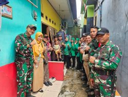 Berikan Tambahan Nutrisi Anak Stunting Oleh Danramil 03 Pasar Rebo Bersama Tiga Pilar