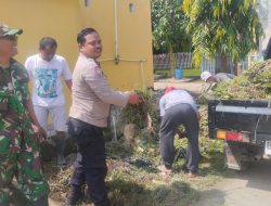 Koramil 12 Serangbaru Gelar Aksi Pembersihan Drainase di Perumahan KSB