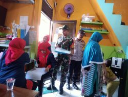 Babinsa Koramil 07/Kemayoran Petugas Kesehatan Laksanakan Pos Pin Polio Balita dan Pengecekan Kesehatan Lansia