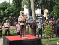 Kasdim 0509/Kab. Bekasi dan Kapolres Hadiri Apel Gelar Pasukan Ops Mantap Praja Jaya 2024