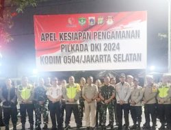 Kodim Jaksel bersama Forkopimko Patroli Gabungan Jelang Pencoblosan Pilkada 2024