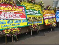 Deretan Karangan Bunga Penuhi Kediaman Asep Japar Ucapan Selamat 