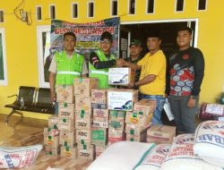 PT Bukit Asam Batu Bara Berikan Bantuan Bencana Pergeseran Tanah di Kecamatan Purabaya