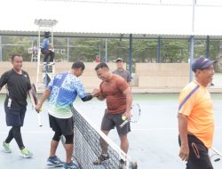Perkuat Silaturahmi, Kapolres Sampang Dan Dandim 0828/Sampang Olahraga Tenis Lapangan