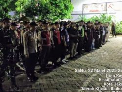 Tingkatkan Kesiapan Pengamanan Malam, Koramil 02/Matraman Bersama Forkopimcam Apel Cipkon