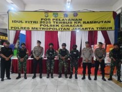 H + 2 Lebaran, Koramil 03/Pasar Rebo, Ciracas Giat Patroli Guantibmas