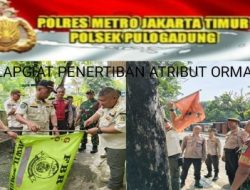 Tiga Pilar Tertibkan Atribut Ormas di Pulogadung, Kegiatan Berjalan Aman dan Lancar
