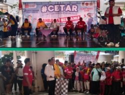 HUT RI di Cisauk Meriah, TNI Ikut Serta dalam Jalan Santai Bersama Warga