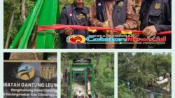 Peresmian Jembatan Gantung Leuwi Sintok, Bupati Berharap Aksesibilitas dan Perekonomian Masyarakat Meningkat