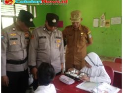 Pastikan Program Berjalan Lancar, Polsek Jatisampurna Monitoring Penyaluran Makan Bergizi Gratis di SDN II