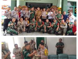 Koramil 01/Jatinegara Terima Kunjungan Kapolsek dan Plt Camat Jatinegara dalam Rangka HUT TNI ke-80