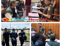 Satgas Ops Damai Cartenz Laksanakan Tahap II (Penyerahan Tersangka & Barang Bukti) Yatien Enumbi di Kejaksaan Nabire