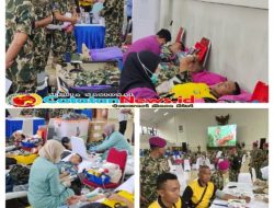 Brimob Metro Jaya mengikuti Donor Darah dalam rangka HUT Ke-80 Korps Marinir, Wujud Sinergitas TNI–Polri