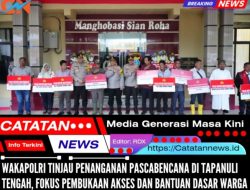 Wakapolri Tinjau Penanganan Pascabencana di Tapanuli Tengah, Fokus Pembukaan Akses dan Bantuan Dasar Warga
