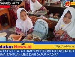 Siswa SDN Citatah dan SDN Kebonkai Bergembira Terima Bantuan MBG dari Dapur Nadira