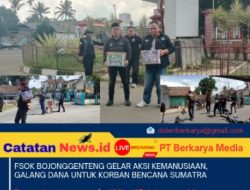 FSOK Bojonggenteng Gelar Aksi Kemanusiaan, Galang Dana Untuk Korban Bencana Sumatra