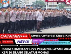 Polisi Kerahkan 1.392 Personel Layani Aksi KSPI di Silang Selatan Monas