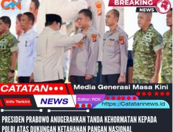 Presiden Prabowo Anugerahkan Tanda Kehormatan kepada Polri atas Dukungan Ketahanan Pangan Nasional
