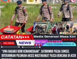 “Jiwa Ragaku Demi Kemanusiaan”, Satbrimob Polda Sumsel Diterjunkan Pulihkan Akses Masyarakat Pasca Bencana di Aceh Tenggara