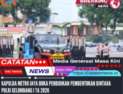 Kapolda Metro Jaya Buka Pendidikan Pembentukan Bintara Polri Gelombang I TA 2026
