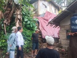 Longsor di Kampung Raweuy, Kades Ciadeg Turun Langsung Evakuasi Bersama Warga