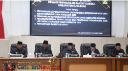 Bupati dan Wakil Bupati Hadiri Rapat Paripurna DPRD, Dengarkan Rekomendasi LKPJ 2025