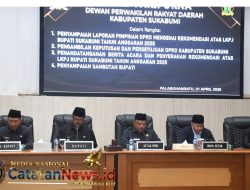 Bupati dan Wakil Bupati Hadiri Rapat Paripurna DPRD, Dengarkan Rekomendasi LKPJ 2025