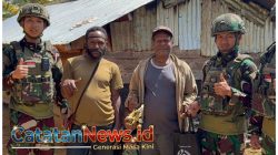 Tulus Dan Suci, Satgas Yonif 521/DY Hadir Berbagi Sembako dan Pelayanan Kesehatan di Napua