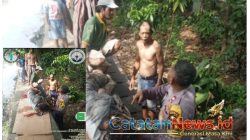 Bhabinkamtibmas Krendang Gerak Cepat Tangani Warga Jatuh ke Kali
