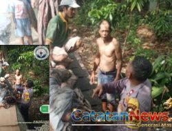 Bhabinkamtibmas Krendang Gerak Cepat Tangani Warga Jatuh ke Kali