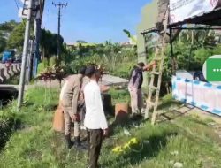 Satpol PP Cigombong Pasang Spanduk Larang Obat Keras, Miras, dan Narkotika