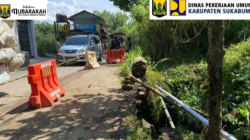 Jalan Karangtengah–Nagrak Amblas 5 Meter, PU Cibadak Gandeng Waskita Kebut Perbaikan
