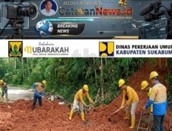 UPTD Jampangtengah & Warga Gotong Royong Bersihkan Material Longsor Sejak April