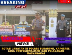 Rotasi Jabatan di Polres Sukabumi, Kapolres: Jaga Profesionalisme dan Pelayanan Masyarakat