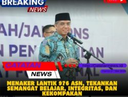 Menaker Lantik 976 ASN, Tekankan Semangat Belajar, Integritas, dan Kekompakan