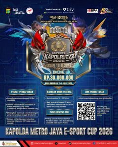 Polda Metro Jaya Gelar Road to E-Sport Tournament Kapolda Cup 2026, Wadah Prestasi Generasi Muda