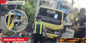 Maut di Perlintasan Cibadak: KA Pangrango Tabrak Truk Box, Pengendara Motor Tewas Terseret 30 Meter  