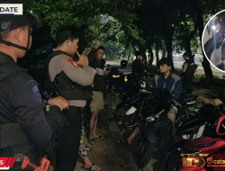 Brimob Polda Metro Jaya Amankan 8 Motor Diduga Balap Liar di Duren Sawit Jakarta Timur