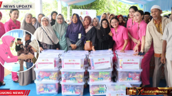 Bhayangkari Polda Metro Jaya Bagikan 750 Paket Sembako di Bojongsari Depok